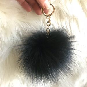 MK fur Pom Pom keychain